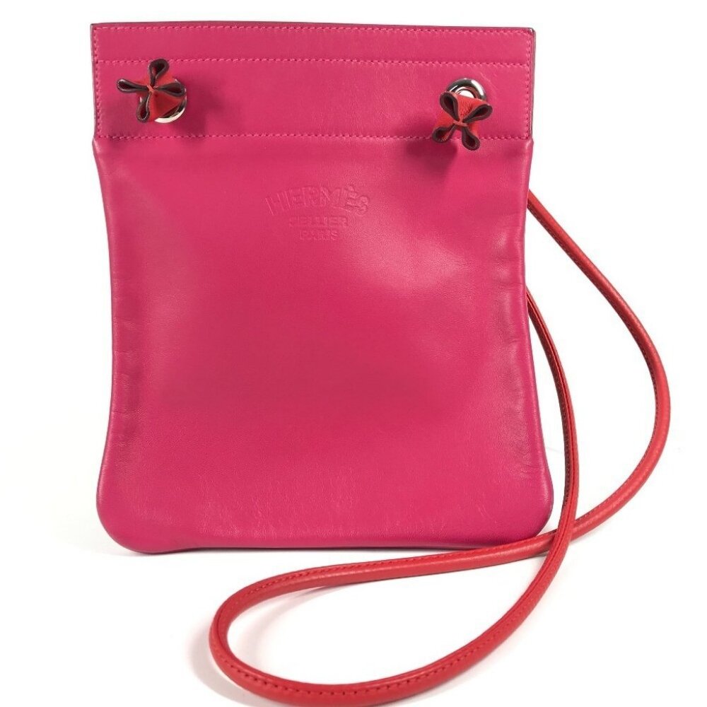 HERMES Bicolor Sac Aline Mini Crossbody Pochette bag Shoulder Bag